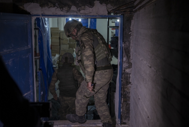 Afrin'de terör örgütünün yeraltı hastanesi bulundu